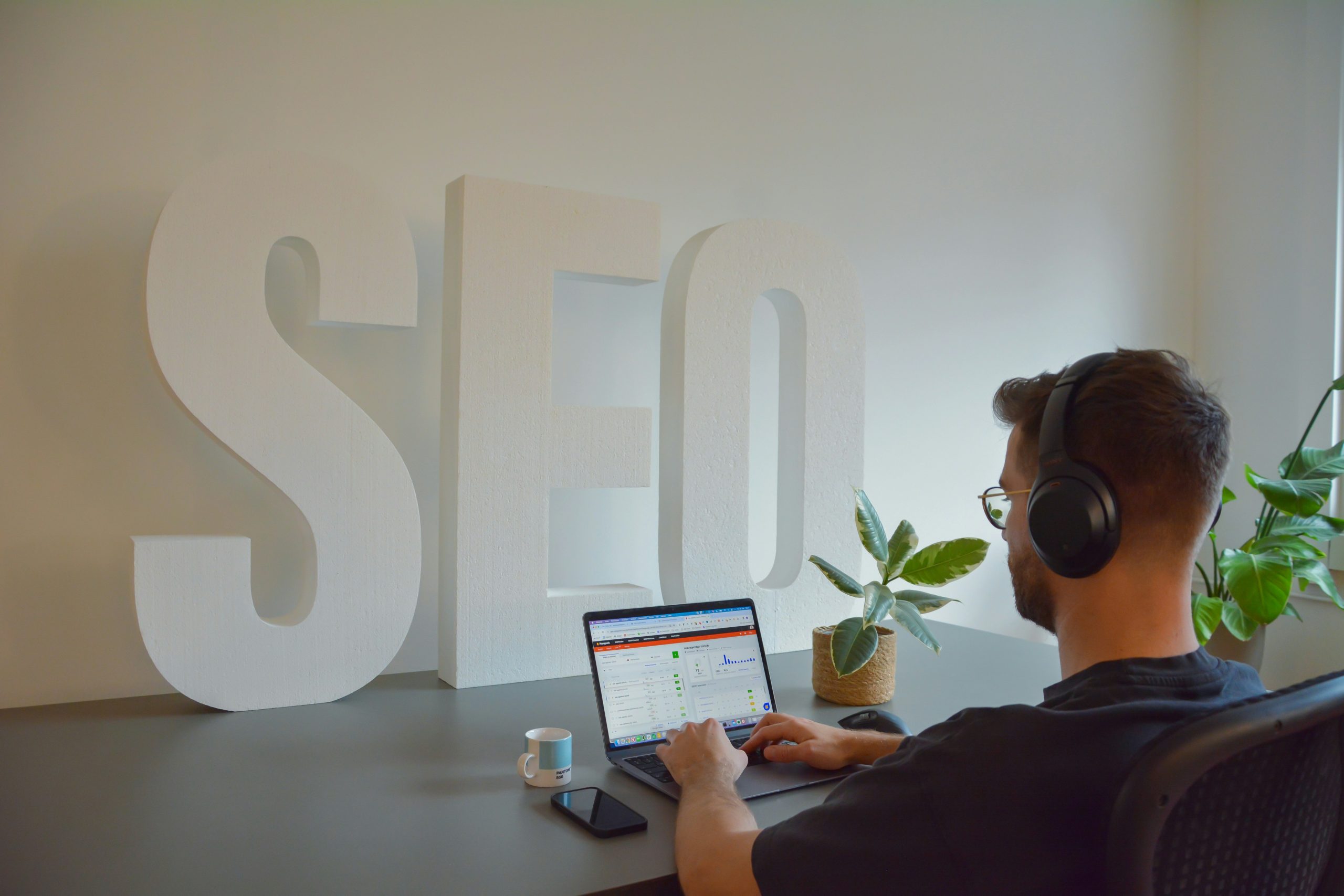 SEO and digital marketing workspace